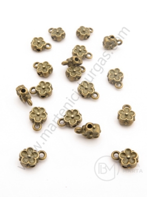 Mărgele metallice 6x8x4mm bronz antic 20 buc 308782