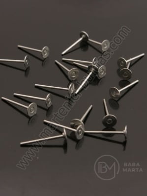 Închizatore cercei 12x3x0.7mm OȚEL (304) 20 buc 305876