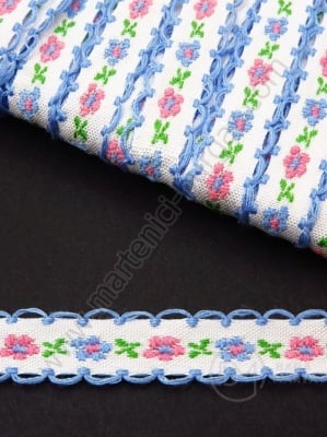 Panglică cu flori 13mm 1 pachet ~20 metri 411195