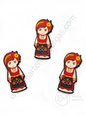 Figurină din lemn 24x11x2.5mm fecioară 1 pachet 10 buc 182438