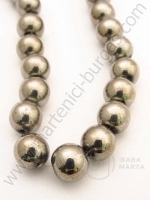 Mărgele de sticlă 12mm gri ~28 bucăți 1 bucată 343145