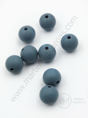 Bile de mărgele din silicon ~9mm gaură 1.5mm 1 paquet 5 buc 317024