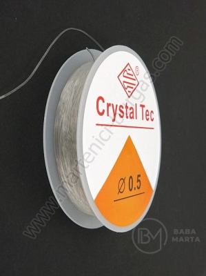 Cordon transparent din silicon de 0.5 mm. elastic ~15m. 441390