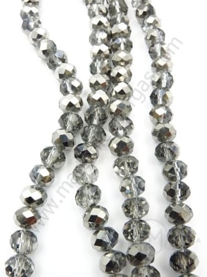 Șir de cristale 8x6mm galvanizat ~67 buc 40cm 1 buc 342416