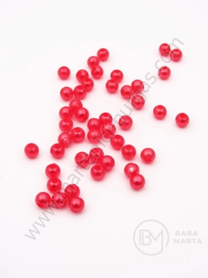 Perlă roșie 4mm 1 pachet 40g ~1400 buc 311138