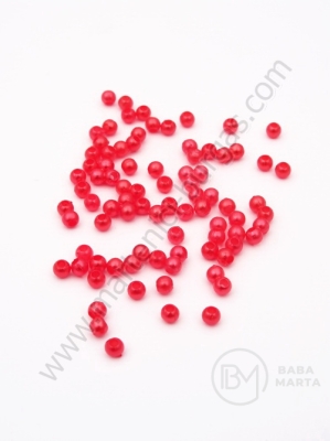 Perlă roșie 3mm 1 pachet 40g ~3800 buc 311136