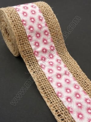 Bandă de pânză de sac cu bandă textilă width 50mm - length ~2 meters 1 rollă 462072