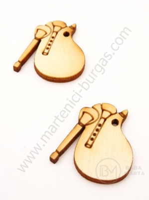 Cimpoi din lemn 30x27x3mm gaură 2.5mm 1 pachet 10 buc 181863