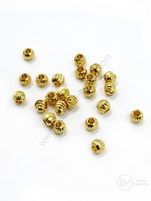 Mărgele 5x4mm alamă placată cu gaură 2mm 1 pachet 10 buc 305914