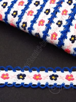 Panglică cu flori 13mm 1 pachet ~20 metri 411197