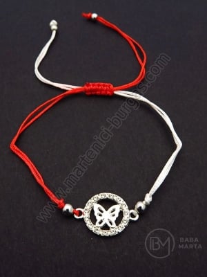 Mărgele metallice Martenitsa cu cristal 1 pachet 12 buc 104171