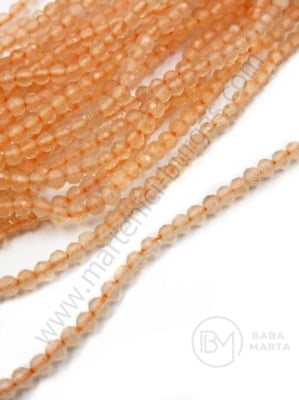 Mărgele de cristal fațetate 2mm gaură 0.4mm ~200 buc ~37cm 1 buc 342651