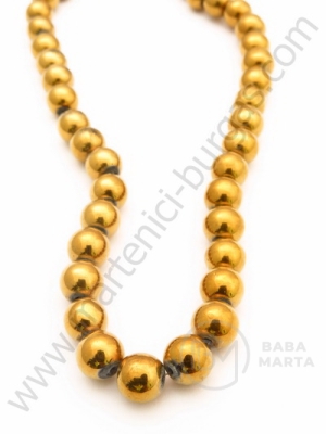 Mărgele de sticlă 4mm aurii ~80 bucăți 1 bucată 343126