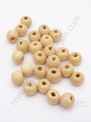 Bilă de lemn 8x7mm natural color 1 pachet 40g ~230 buc 321165