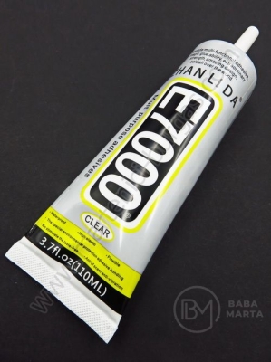 Adeziv silicon monocomponent E-7000 transparent 110ml 1 buc 171173