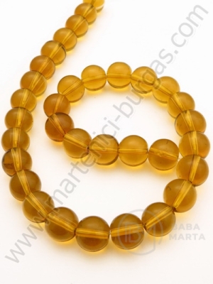 Mărgele de sticlă 12mm aurii ~29 bucăți 1 bucată 343087