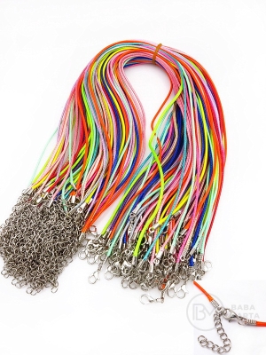 Colier cu șnur coreean 1.5mm lungime MIX 45cm 100 buc 291075