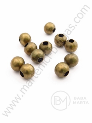 Bilă metalică 8mm color bronz antic 50 buc 308227