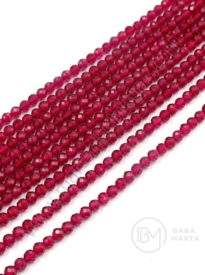 Jadeit ~ bilă fațetată de 3 mm ~ 125 buc ~ 39 cm 1 greutate 353110