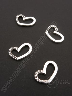 Element de conectare metalic 12x18x2mm color argintie 5 buc 308767