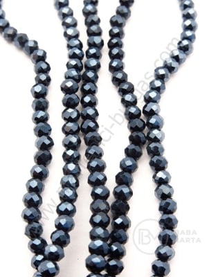 Collier cu cristale ~3x~2.5mm efect grafit AB ~155 buc ~37cm 1 buc 342552