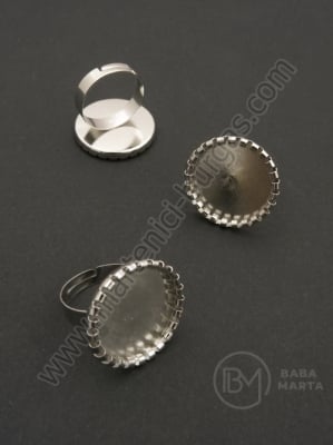 Inel de bază pentru instalare 18mm culoare argintie 1 pachet 2 buc 301860