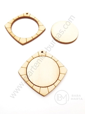 Bază pentru bijuterii 45x3mm, dimensiune ramă interioară 30mm, 1 pachet, 5 buc. 182105