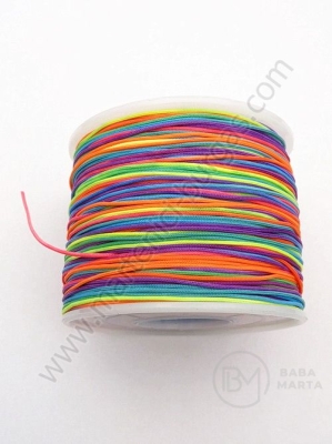 Cordon colorat din poliester ~0.5 mm ~125 metri 1 rola 441383