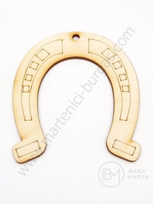 Potcoavă din lemn 87x100mm gaură 4.5mm 1 pachet 5 buc 181550
