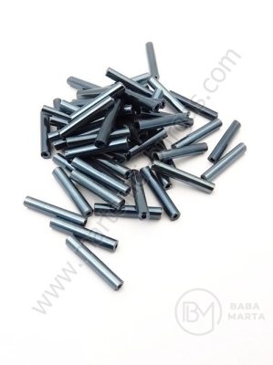 Tijă de sticlă 15x2.5mm culoare grafit 1 pachet 50g ~320 buc 331073
