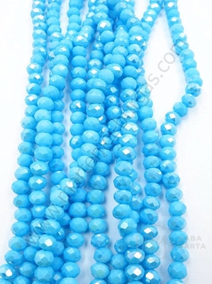 Cristal 6x5mm albastru curcubeu solid 42cm ~90 buc 1 buc 342138