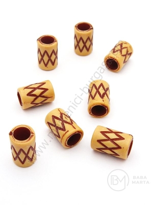 Cilindru 11x7mm imitație lemn 40g ~124buc 311718