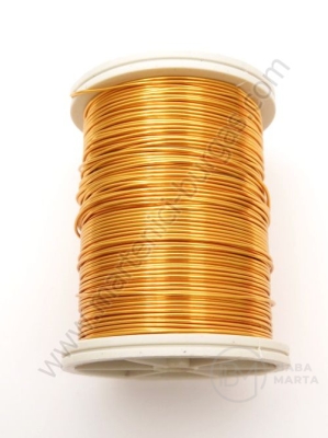 Sârmă de cupru 0,8 mm auriu ~8 metri 1 rolă 141179