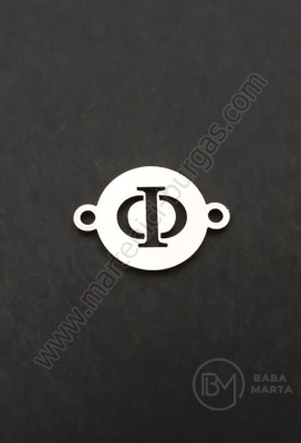 Element de conectare litera F steel 13x18x1mm hole 1.5mm 1 buc 305611
