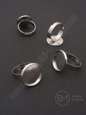 Inel de bază pentru instalare 16mm culoare argintie 1 pachet 4 buc 301861