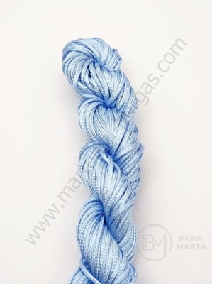 Cordon poliester 1mm albastru deschis ~25 metri 1 bucată 441092