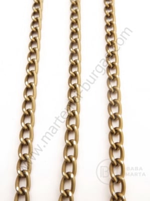 Lanț aluminiu 4x7mm bronz antic 100cm 301389