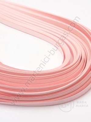 Benzi de quilling 5mm x 530mm roz deschis 1 pachet 120 buc 175041