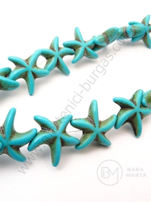 Stea de mare turcoaz 15x5.5mm ~37 buc 1 buc 352211