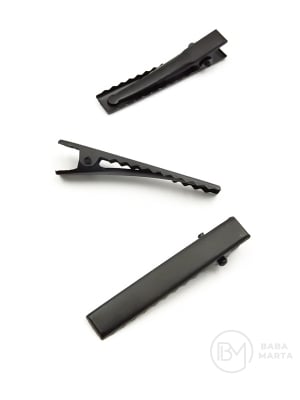 Clemă metalică 45x8mm negru MAT 20 buc 302253