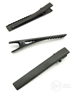 Clemă metalică 65x8mm negru MAT 10 buc 302254