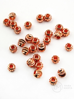 Mărgele 5x4mm alamă cu înveliș 10 bucăți 303003