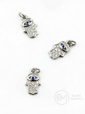 Pandantiv de mână 13x10mm cu zirconiu forjat 305406