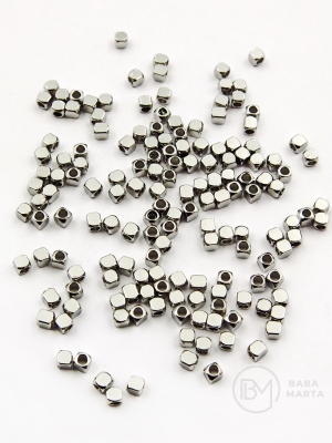 Cub fațetă 2x2mm OȚEL (304) 20 buc 305939