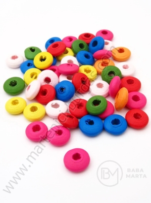 Șaibă din lemn 10x4mm, gaură colorată 3mm, 1 pack ~320 pcs 321136