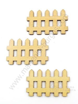 Gard din lemn 49x30x2.5mm 1 pachet 10 buc 182707
