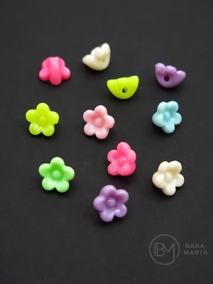 Floare 11x7mm MIX 40gram ~160buc 311425