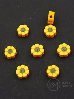 Mărgele FIMO ~8~10x~4.5mm flori 10 buc 312929
