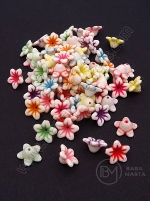Floare 13x7mm colorată 1 pachet 40g ~134 buc 312629