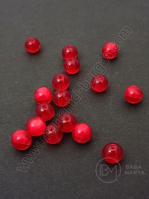 Mărgele ochi de pisică 6mm, gaură roumă 1.5mm, 1 pachet, 50 buc. 312487